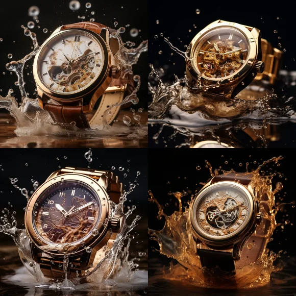 Collection of watches images generated by AI technology